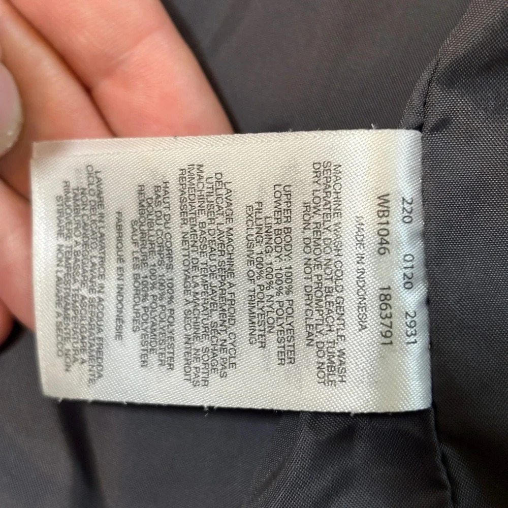 Columbia Kids Polyester Puffer Jacket Hooded Gorpcore S 8 Orange Gray